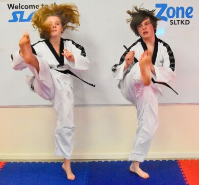 Mia and Max Kicking